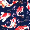 Afbeelding van Chenaski | Overhemd korte mouw, Koi navy blauw