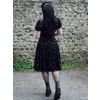 Afbeelding van Collectif | Fluwelen swing jurk met metallic Peta spooky print