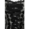 Afbeelding van Hell Bunny | Punkjurkje Harley van zwart witte tartan met corsetlint