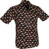 Afbeelding van Chenaski | Overhemd korte mouw, flamingo black