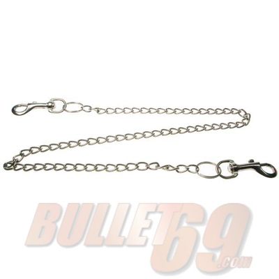 Foto van Bullet69 | Sleutelhanger met zilverkleurige ketting van 78cm 