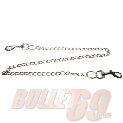 Bullet69 | Sleutelhanger met zilverkleurige ketting van 78cm 