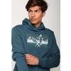 Afbeelding van Green Bomb | Hoodie Nature Tarn, blauw bio katoen