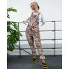 Afbeelding van Rebel Romance | Tuinbroek Charity Print Dinoverse in grijze en aardetinten
