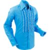 Afbeelding van Chenaski | Overhemd ruche, blue white trim