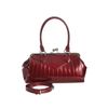 Afbeelding van Banned | Handtas Maggie May burgundy lakleer met klip-sluiting