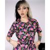 Afbeelding van Run & Fly | Jumpsuit zwart met roze Bodies Design print