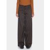 Afbeelding van ATO Berlin | broek Lacy aubergine met bruine gele strepen
