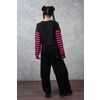 Afbeelding van Banned | Broek Hangfire zwart met metal punk details
