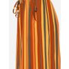 Afbeelding van ATO Berlin | Linnea, 7/8 ste broek met geel oranje retro streep 