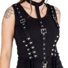 Afbeelding van Heartless | Lange jurk Chiara, met metalen corset detail en gespen