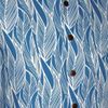 Afbeelding van Chenaski | Overhemd korte mouw, Leaves, blauw wit