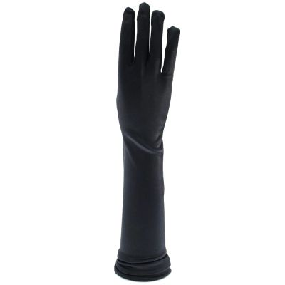 Foto van Zacharia | Lange zwarte satijn handschoenen
