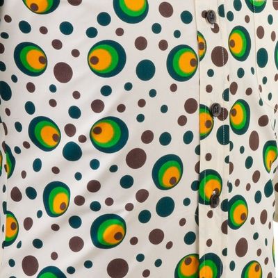 Foto van Chenaski | Overhemd 70's, Dots and Spots Green