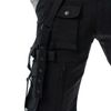 Afbeelding van Poizen Industries | Industrial korte broek Lupin zwart met straps en zakken