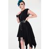 Afbeelding van Jawbreaker | Jaren 80 Vampire midi jurk met corset-details en riem