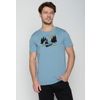Afbeelding van Green Bomb | T-shirt Nature canoe tent, licht blauw bio katoen