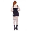 Afbeelding van Heartless | Goth korte broek Widow maker, met wit spinnenweb en spin