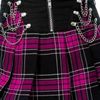 Afbeelding van Heartless | Mini rok Nixie tartan black/dark pink 