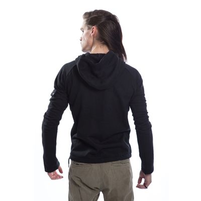 Foto van Vixxsin | Hoody Faustus met ritsen en opgestikte zak en 3 knoopsluiting