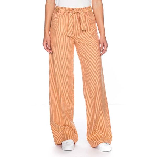 ATO Berlin | Wijde broek Dagmar, geel oranje gestreept