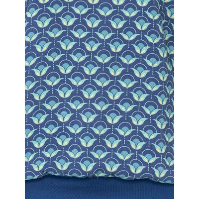 Foto van ATO Berlin | Blauw turquoise retro print shirt, Leo