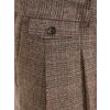 Afbeelding van Collectif | Pantalon Edison bruin, 40 ties stijl met brede tailleband