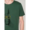 Afbeelding van Green Bomb | T-shirt Bike Donkey, bottle green bio katoen