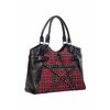Afbeelding van Banned | Handtas Calling of the Eclipse rode tartan met studs en gespen