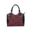 Afbeelding van Banned | Handtas Calling of the Eclipse rode tartan met studs en gespen