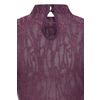 Afbeelding van Banned | Gothic aubergine spinnenweb top, Abyssia met lange punten aan de mouw