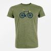 Afbeelding van Green Bomb | T-Shirt bike free bio katoen heather khaki