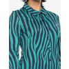 Afbeelding van ATO Berlin | Blouse Arabella, blauw zebra patroon