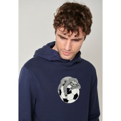 Foto van Green Bomb | Hoodie Animal Sloth ball, star navy bio katoen