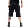 Afbeelding van Vixxsin | Industrial korte broek Sydney zwart met ritsen, straps en zakken