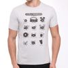 Afbeelding van S-Ponder | Heren T-shirt Types of Drummers, licht grijs