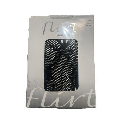 Foto van Flirt | Zwarte fishnet panty met gothic skull and bone 