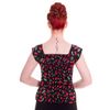 Afbeelding van Hell Bunny | Top Cherry Pie, zwart met kersen