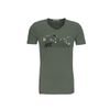 Afbeelding van Green Bomb | T-shirt Animal bearland, olijf groen bio katoen