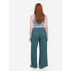 Afbeelding van ATO Berlin | Soepele broek Benna, petrol teal groen retro patroon