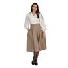 Afbeelding van Banned | Witte retro blouse Bonnie, met pof mouwen 