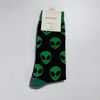 Afbeelding van Flirt | Dames sokken zwart met groene aliens