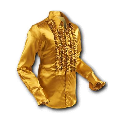 Chenaski | Overhemd ruche, satin gold