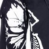 Afbeelding van Heartless | Goth skaterbroek Pixie dust, zwart met witte elfenvleugel 