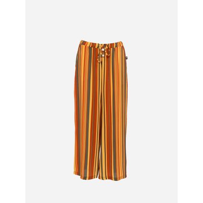 ATO Berlin | Linnea, 7/8 ste broek met geel oranje retro streep 