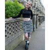 Afbeelding van Run & Fly | A-lijn mini rok, Jaren 70 retro Boho summer vlinders