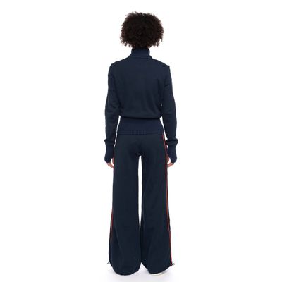 Foto van ATO Berlin | Jogging-sport broek Jesse in navy met oranje strepen