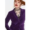 Afbeelding van Jawbreaker | Paars fluwelen gothic blazer 