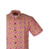 Afbeelding van Chenaski | Overhemd korte mouw Bordure, creme pink yellow