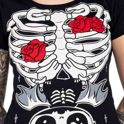 Foto van Cupcake Cult | T-shirt Ribcage Bat